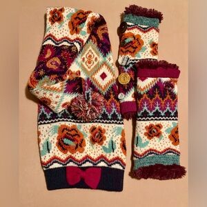 Muk Luks Multicolor Knit Accessory Set